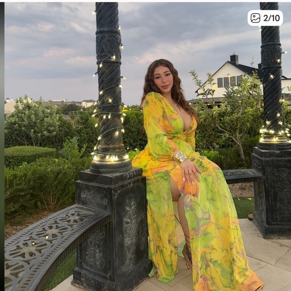 Fashion Nova Multicolor Long Sleeve Dress - Picture 2 of 3